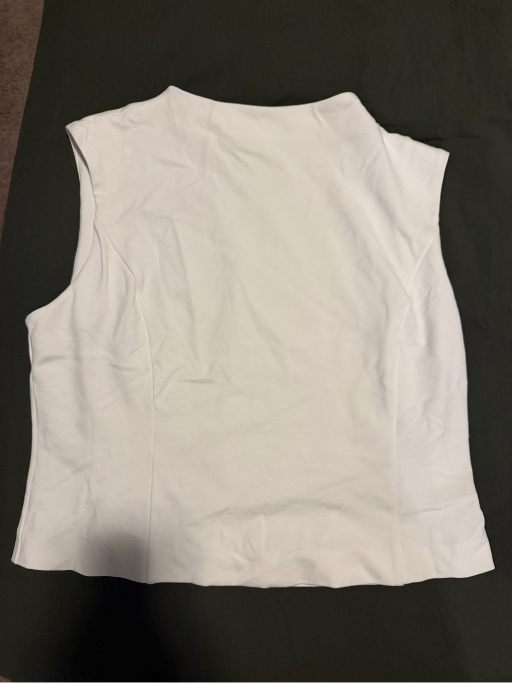 Banana Republic White Sleeveless Shell Top